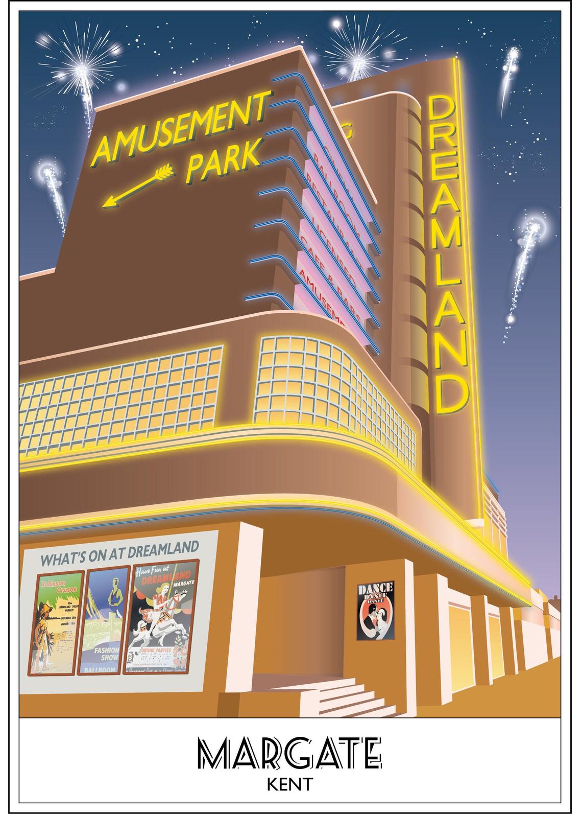 Dreamland, Margate, Fireworks, Cinema, Amusements, Kent