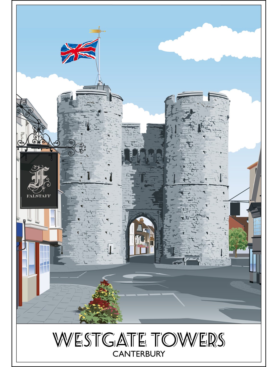 Westgate Towers, Canterbury, Falstaff Hotel, Kent