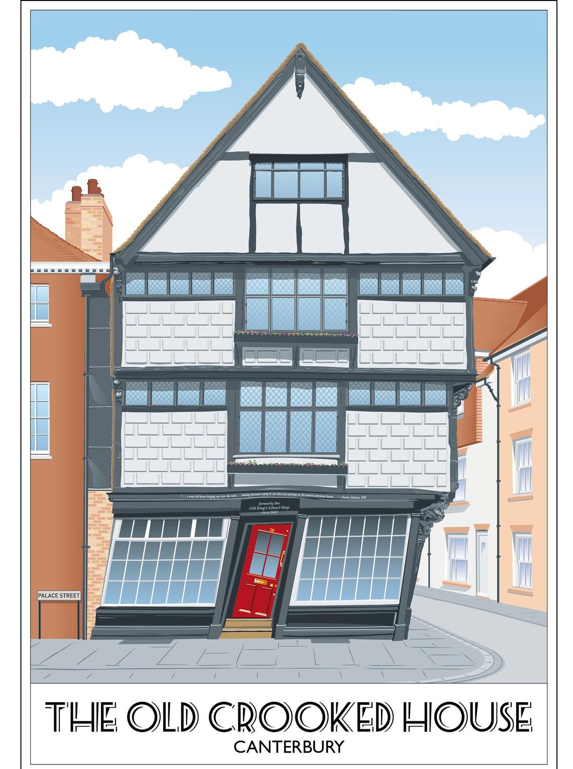 The Old Crooked House, Kings School Shop, Sir John Boys, Kent
