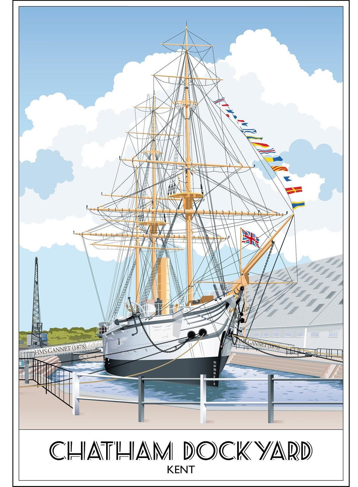 Chatham Historic Dockyard 2, HMS Gannet, Kent